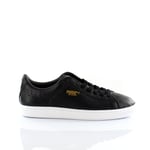 Puma Basket Classic Citi Black Leather Mens Trainers 357349 01 - Size UK 4