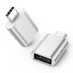 USB 3.2 till USB-C OTG-adapter 10 Gbps Silver