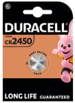 1x Duracell CR2450 Battery 3V Lithium Coin Cell DL2450