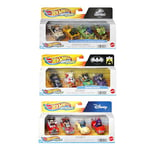 Hot Wheels Coffret​ Racerverse 4 Voitures en Métal Moulé À L’Échelle 1/64 avec Personnages Pop Culture Au Volant, À Collectionner, Jouet Enfant, Dès 3 Ans, HKD30