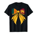 Sri Lanka Flag Sri Lankan Pride Coquette Ribbon T-Shirt