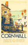 Nostalgic-Art Retro Tin Sign Cw02 Vintage Cornwall Great Western Railway Gwr Uk Travel Metal Sign Vintage Bar Home Kitchen Cave Coffee Shop Wall Decoration Sign (20x30cm)