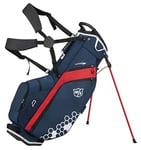 Wilson Staff Golf Bag, Feather Golf Stand Bag, Carry bag, Blue/Red/White, Integrated stand, 1.7kg, WGB5705NA