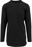 Build Your Brand Long Shaped Longsleeve T-Shirt Homme, Noir, XL