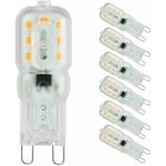 Ampoule Led G9 Lampe, Blanc Chaud 3000K, G9 led 3W (33W Ampoules Halogène Équivalent), ac 220-240V - Angle du faisceau 360°, [Classe énergétique a+]