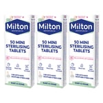 3 x 50 Milton Mini Sterilising Tablets 15min Soother Baby Pacifier Antiseptic