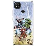 ERT GROUP Coque de téléphone Portable pour Xiaomi REDMI 9C Original et sous Licence Officielle Marvel Motif Avengers 003 Parfaitement adapté à la Forme du téléphone Portable, Coque en TPU