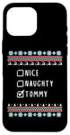 Coque pour iPhone 16 Pro Max Gentil Coquin Noël Tommy Pull Moche