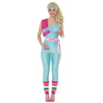 Smiffys 80s Workout Barbie Women's Fancy Dress Costume - UK 12-14