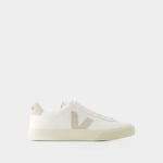 Veja Unisex Campo Mens White/Natural Trainers Calfskin - Size EU 43