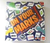 On Your Marks Logo Quiz Branding Board Game Goliath Games