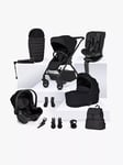 Silver Cross Dune 2 Pushchair, Carrycot & Accessories with Motion All Size 2 i-Size and Dream i-Size Car Seats with Base Bundle, Space/Black