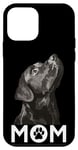 Coque pour iPhone 12 mini The Lab Mom Chien Labrador retriever Noir