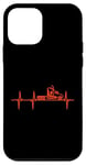 Coque pour iPhone 12 mini Trucker Heartbeat Truck Driver Heartbeat