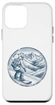 Coque pour iPhone 12 mini Graphique Snowboard Montagnes