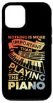 Coque pour iPhone 12/12 Pro Clavier de piano Motivation Design pour Pianiste