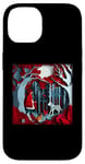 Coque pour iPhone 14 Illustration en papier découpé Petit Chaperon rouge