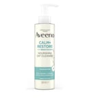 Aveeno Face Calm+Restore Nourishing Oat Cleanser (1x 200ml), Gentle Cleanser with Prebiotic Oat and Calming Feverfew, Non Foaming Cleanser, Helps Preserve Skin's Barrier