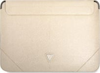 Guess Ärm Gucs16psatle 16" Beige /Beige Saffiano Triangle Logo