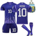 Jersey Argentina Champions Three Stars Away tröja Messi 10 xixl Messi 10 L