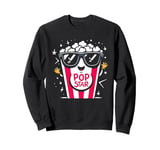 Popcorn Pop Star - Funny Graphic Popcorn Movie Lover Sweatshirt