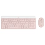 Logitech MK470 Slim Wireless Keyboard & Mouse Combo Rose