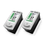 2x Cartridges for Canon IP 1800 1900 2500 2600, PG37 BK CA-1137BK