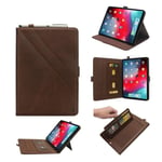Apple Ipad Pro 12.9 Inch (2018) Stand Leather Flip Case - Coffee