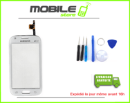 VITRE TACTILE SAMSUNG GALAXY ACE 4 SM-G310 et SM-G313 BLANC + ADHESIF + outils