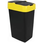 Spetebo - Poubelle avec couvercle basculant - 60 litres - 3 couleurs assorties