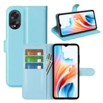 Oppo A18      Pu Wallet Case    [Lightblue]