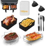 9 PCS Air Fryer Accessories for Ninja AF400UK & Foodi AF300UK & Other 7.6-9.5L 