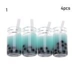 4pcs Miniature Food Mini Resin Milk Simulation Drinks Bottle 1