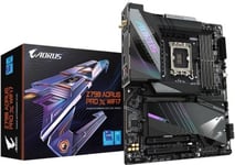 Gigabyte Z790 AORUS PRO X WIFI 7, Intel LGA1700, ATX, 2xPCI Express, 4xDDR5, 5xM.2 + SATA3 RAID, HDMI/DP (via USB-C), USB-C, 5GbE LAN, WiFi 7, Bluetooth 5.3, RGB Fusion