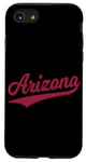 Coque pour iPhone SE (2020) / 7 / 8 Arizona Varsity SCRIPT CLASSIC SPORT JERSEY STATE FLAG