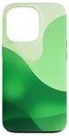 Coque pour iPhone 13 Pro Design abstrait vert art minimaliste