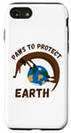 Coque pour iPhone SE (2020) / 7 / 8 Funny Dog Earth Day Save The Planet Paws To Protect Earth Day