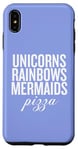 Coque pour iPhone XS Max Licorns Rainbow Sirènes Pizza Fun