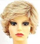 Ladies Blonde Wig Short Ash Blonde Mix Wispy Lifting Pixie Bob Forever Young UK