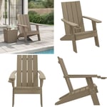 Chaise de jardin Adirondack marron clair 75x88,5x89,5 cm pp - chaise adirondack de jardin - chaises adirondack de jardin - Home & Living - Brun