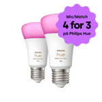 Philips Hue - Hvit/farget Ambiance A60 E27 (2stk)