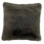 Coussin Imitation Fourrure "Cutie" 41x42cm Gris