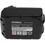 Batterie compatible avec Makita DHP458, DHP458RF3J, DHP458Z, DHP458ZJ, DHP458RMJ, DHP458RTJ outil électrique (5000 mAh, Li-ion, 18 v) - Extensilo