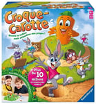 Ravensburger - Croque Carotte - Jeu de société - Enfants et Parents - Jeu de parcours rigolo - De 2 à 4 Joueurs à partir de 4 ans - Mixte - 22223 - Version française, Noir