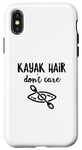 Coque pour iPhone X/XS Kayak Hair Don't Care Kayak Kayak Nature Kayak Vacances