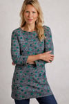 Weird Fish Charlotte Organic Cotton Printed Jersey Tunic