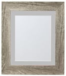 FRAMES BY POST Hygge Picture Photo Frame, Plastic Glass, Grey Ash with Light Grey Mount, 60 x 80 Image Size 50 x 70 cm