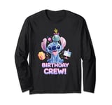 Disney Lilo & Stitch with Scrump Big Shiny Birthday Crew Manche Longue