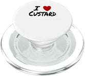 I Heart (Love) Custard Dessert Pastry Frozen Pudding PopSockets PopGrip for MagSafe