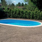 Stålväggspool Premium Oval, Flera Storlekar & Linerfärger (Färg Liner: Persia Grå, Storlek: 6,0 x 3,2 m (1,5 m djup))